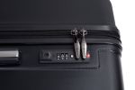 3 Piece Luggage Sets PC+ABS Lightweight Suitcase with Two Hooks, Spinner Wheels, TSA Lock, (21/25/29) Black