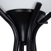 69" Metal Etagere Floor Lamp, Charcoal Finish