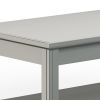 Bridgevine Home 48" Fully Assembled Grey Solid Wood Coffee Table