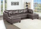 Contemporary Genuine Leather 1pc Armless Chair Dark Coffee Color Tufted Seat Living Room Furniture