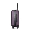 20" Carry on Luggage Lightweight Suitcase, Spinner Wheels, Purple
