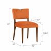 Bryson Burnt Orange Velvet Dining Chair - Set of 2