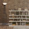 69" Metal Etagere Floor Lamp, Charcoal Finish