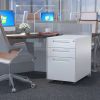 3 Drawer Metal Mobile Vertical Locking File Cabinet with Lock, Under Desk Rolling Filing Cabinets for for Home Office,Fully Assembled Except Wheels,An